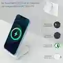 1hora Cargador Inalambrico Carga Rápida Universal Qi Gar157 - Blanco
