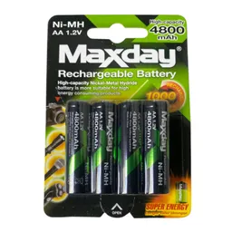 Pilas Recargables Aa X4 Unidades De 4800 Amp