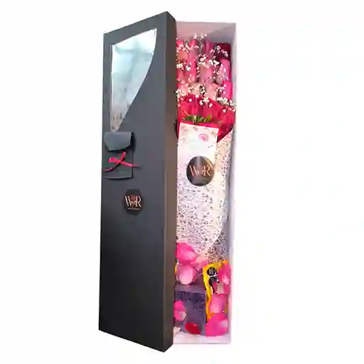 36 Rosas Premium En Caja De Lujo