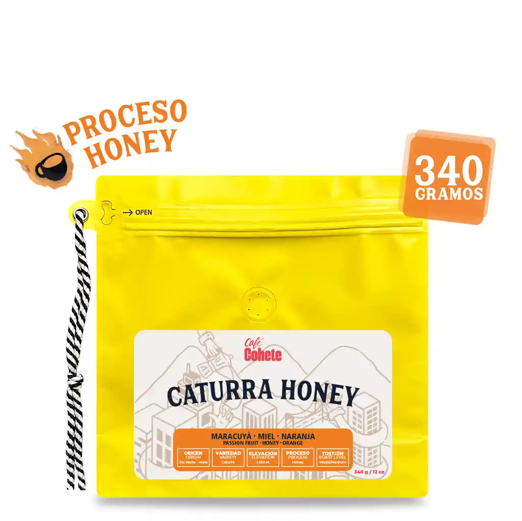 Café Especial Edición Caturra Honey 340 G (grano)
