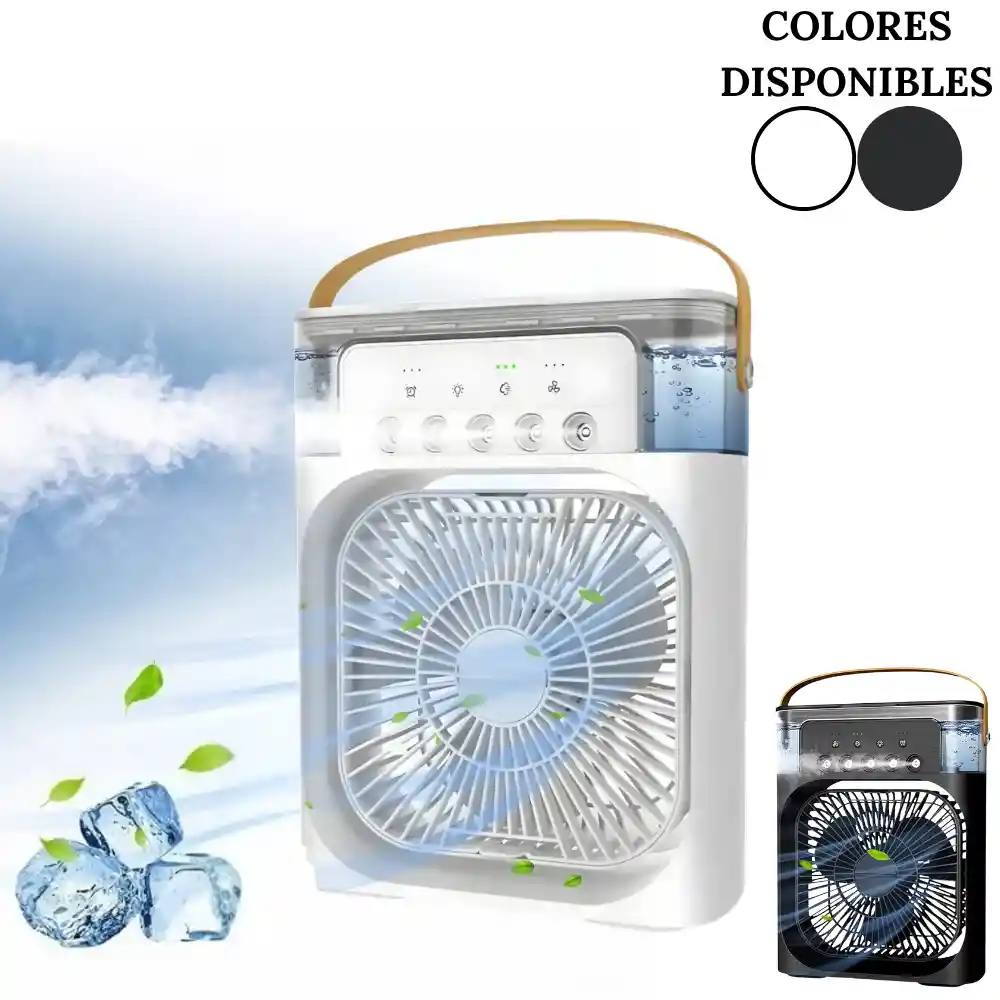 Ventilador Enfriador Humidificador Difusor De Aromas 500 Ml
