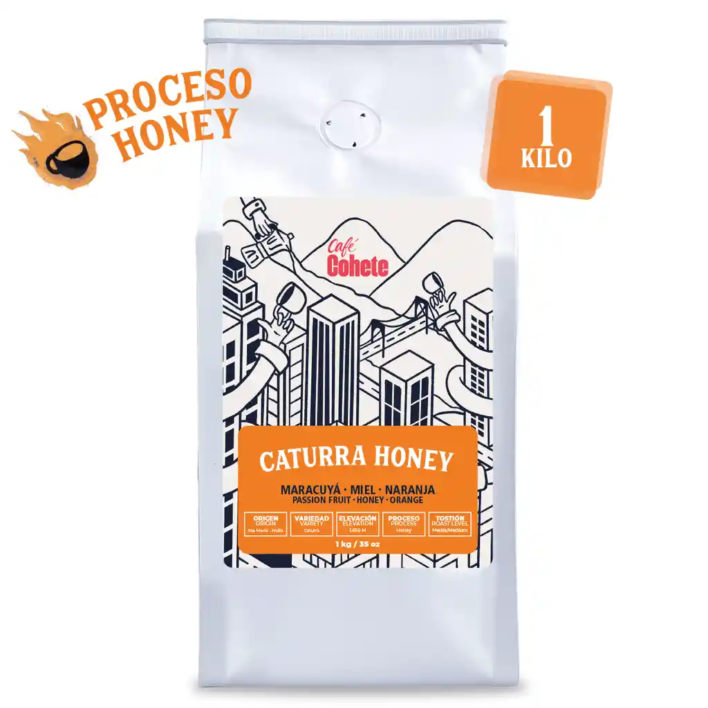 Café Especial Edición Caturra Honey 1 Kg (grano)