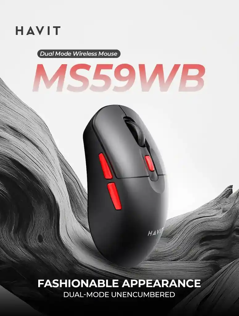 Mouse Inalambrico Doble Modo (receptor + Bluetooth) Colon Negro 7 Botones