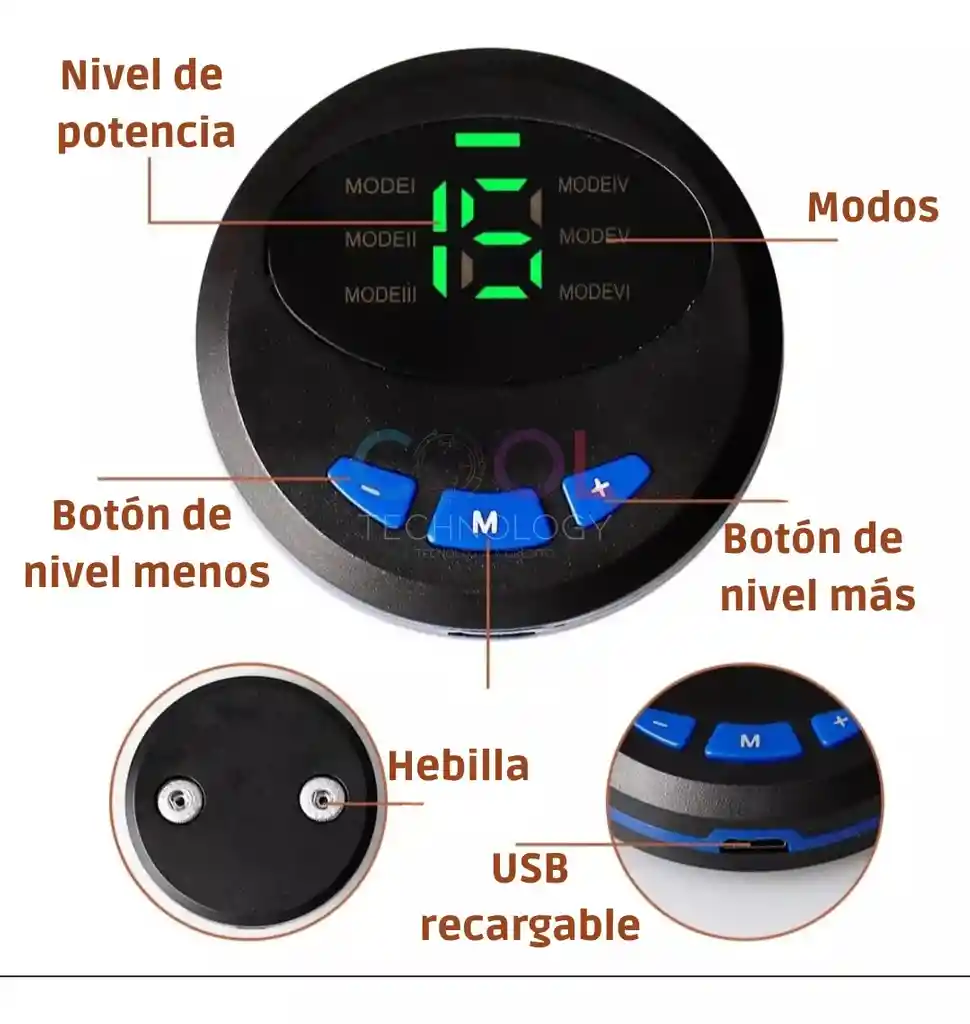 Masajeador Pies Circulación Electroestimulador 3d
