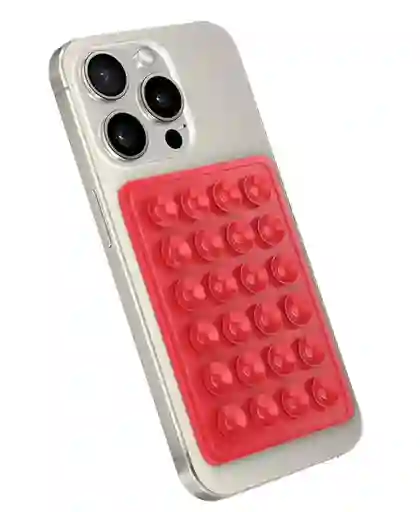 Ventosa - Pega Celular Sencilla Roja
