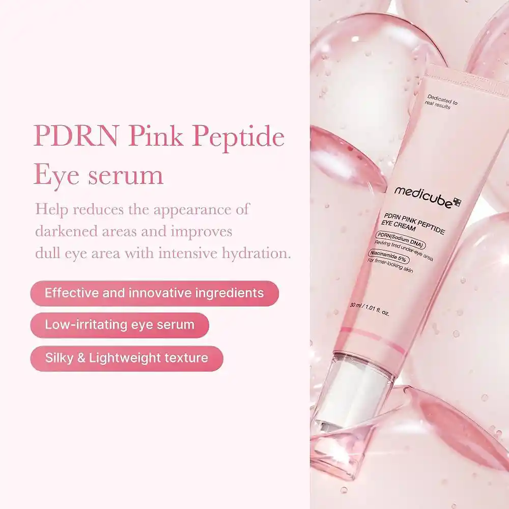 Medicube Pdrn Pink Peptide Eye Cream Contorno De Ojos 30ml