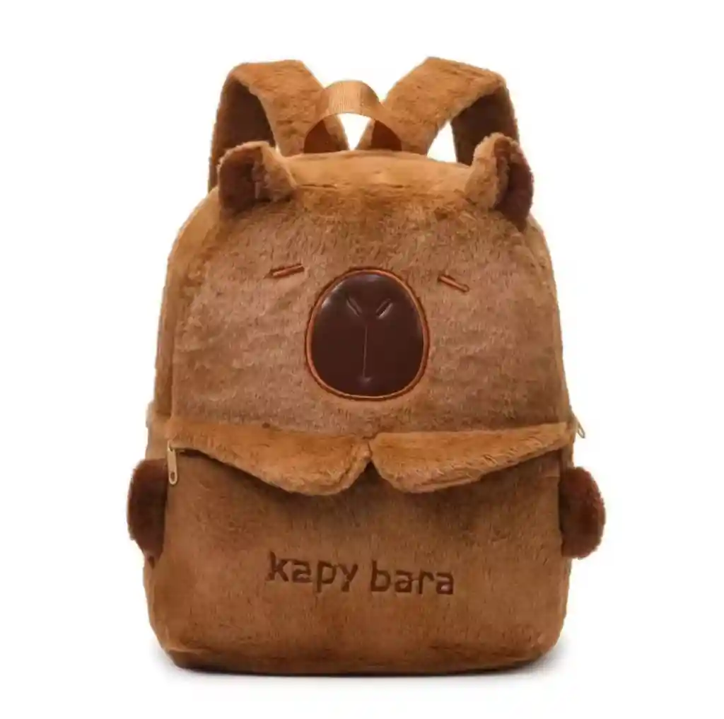Combo Maleta Y Bolso Lonchera Capibara Afelpado