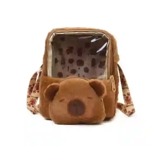 Combo Maleta Y Bolso Lonchera Capibara Afelpado