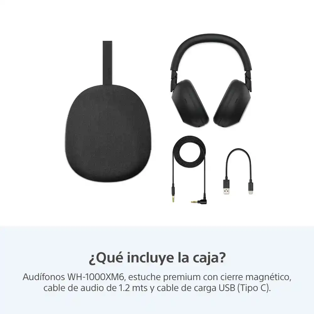 Audífonos Inalámbricos Con Noise Cancelling Wh-1000xm6 - Negro