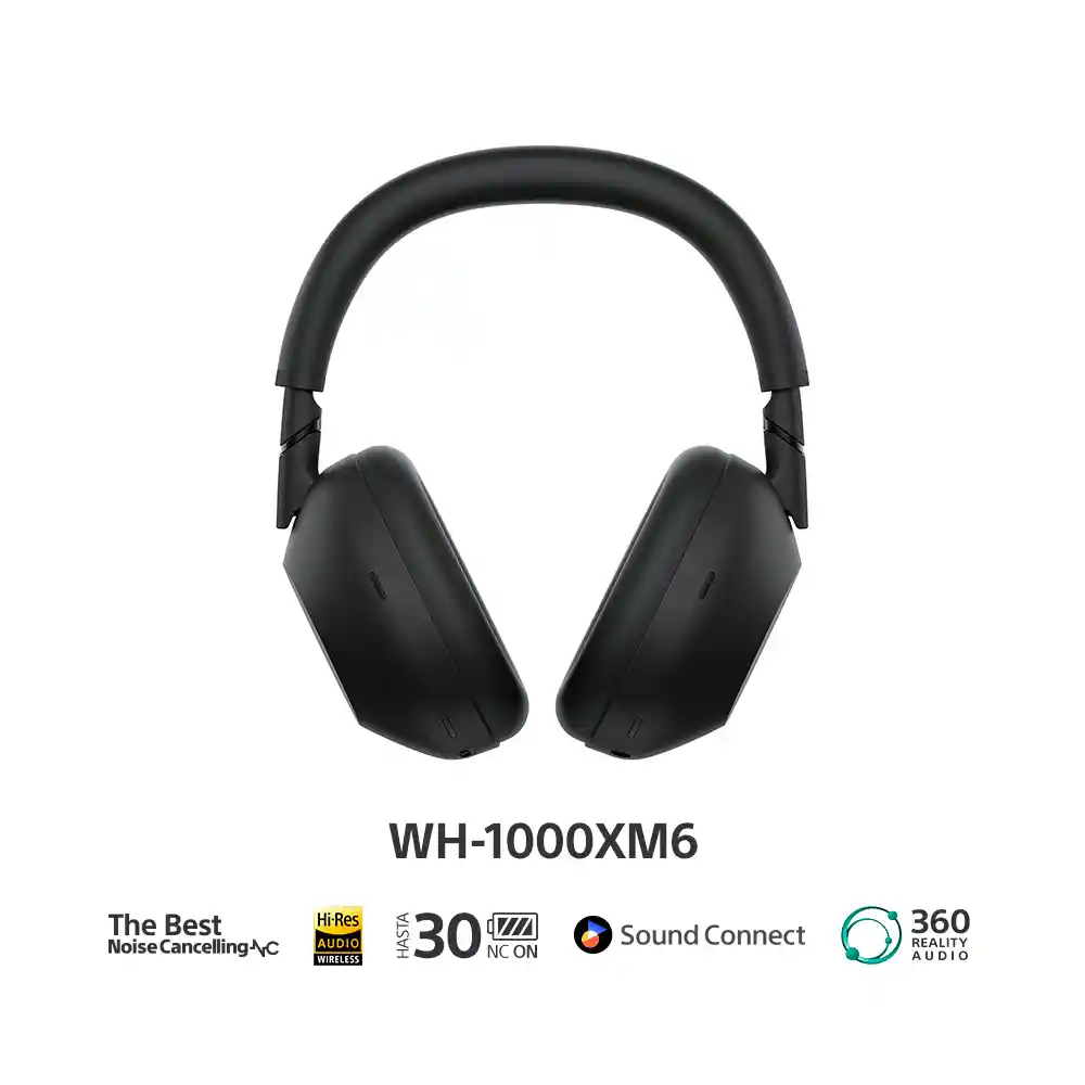 Audífonos Inalámbricos Con Noise Cancelling Wh-1000xm6 - Negro