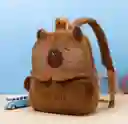 Mochila Capibara Peluche Personaje Carpincho Marrón Capybara
