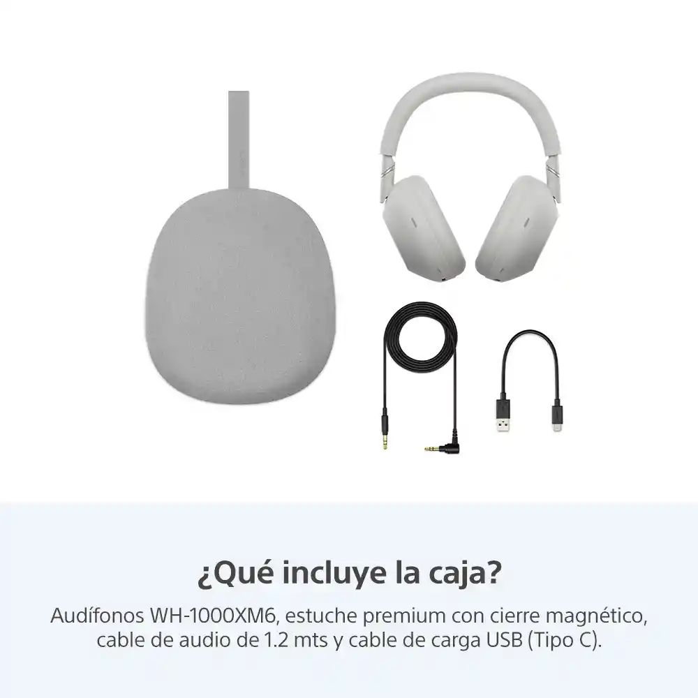 Audífonos Inalámbricos Con Noise Cancelling Wh-1000xm6 - Silver