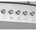 Campana Extractora Purificadora De Cocina Abba Crvc60 X Ac. Inox. De Pared 60cm X 56.8cm X 50cm Plateada 110v