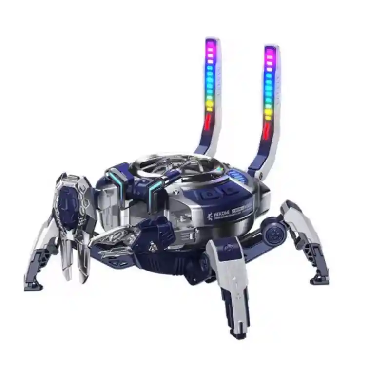 Parlante Bluetooth Cangrejo Nave Espacial Mecánico Azul