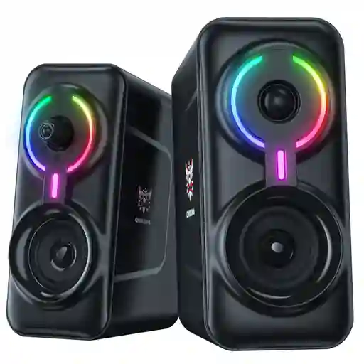 Parlantes Altavoces Gamer Onikuma L6 Bluetooth Luz Rgb 5w