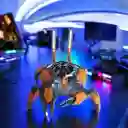 Parlante Bluetooth Cangrejo Nave Espacial Mecánico Naranja