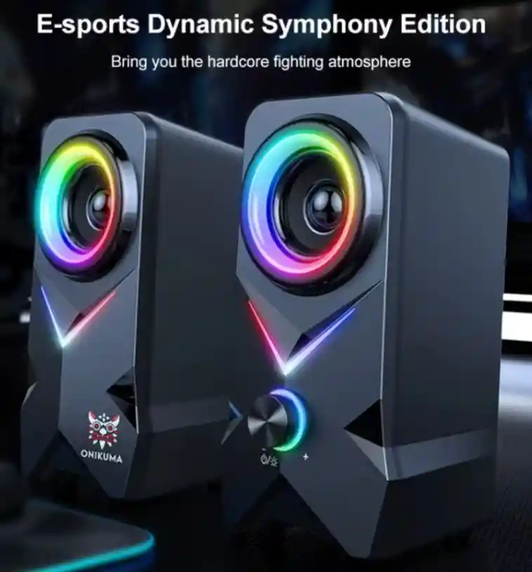 Parlante Speaker Bluetooth Gamer Onikuma L2 Negro 110v