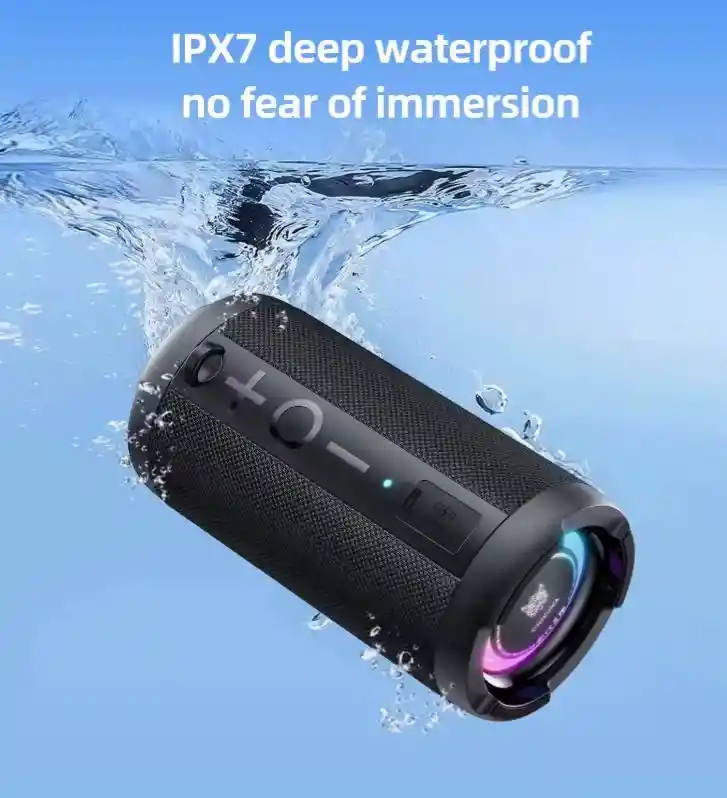 Parlante Portatil Bluetooth Onikuma L20 Surround 360o Color Negro