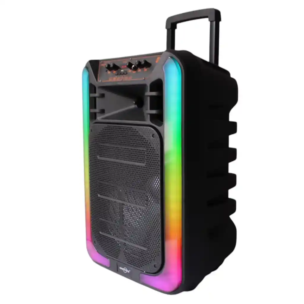 Parlante Con Ruedas Sonido Potente Y Luces Rgb