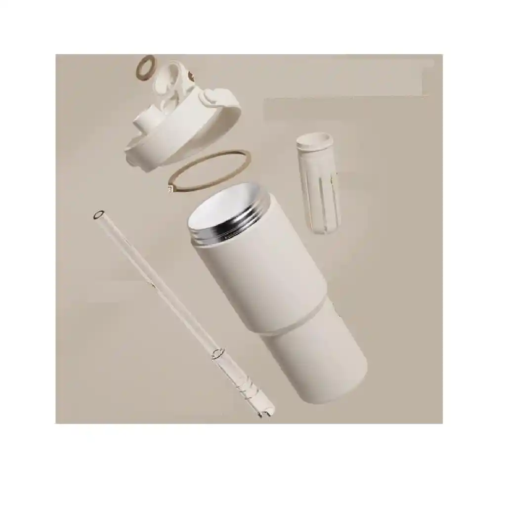 Termo Térmico Cuerpo Ceramico 735 Ml Liso Acero Inoxidable