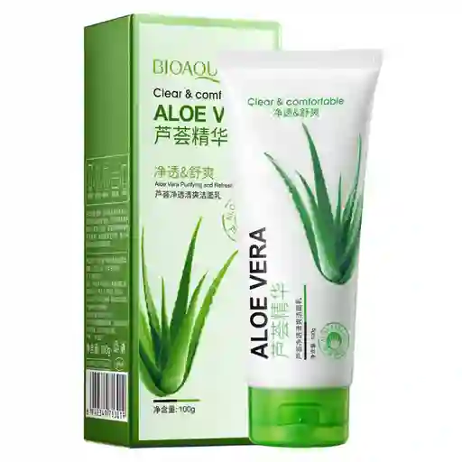 Limpiador Facial Aloe Vera Bioaqua 100gr Ref Bqy13019