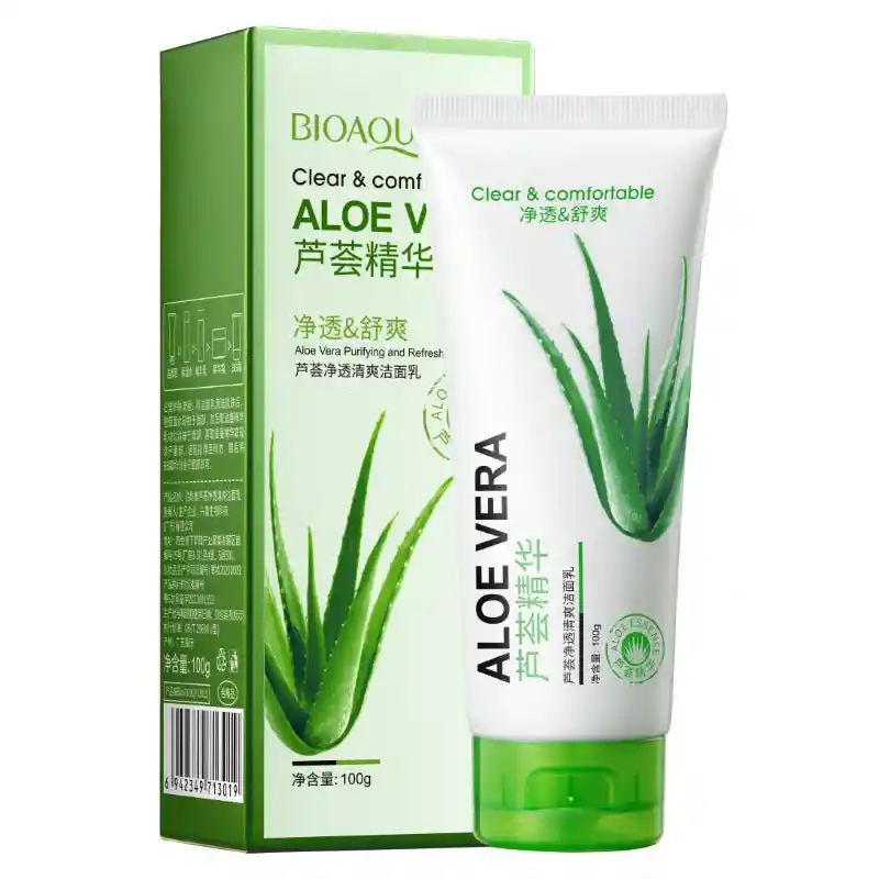 Limpiador Facial Aloe Vera Bioaqua 100gr Ref Bqy13019