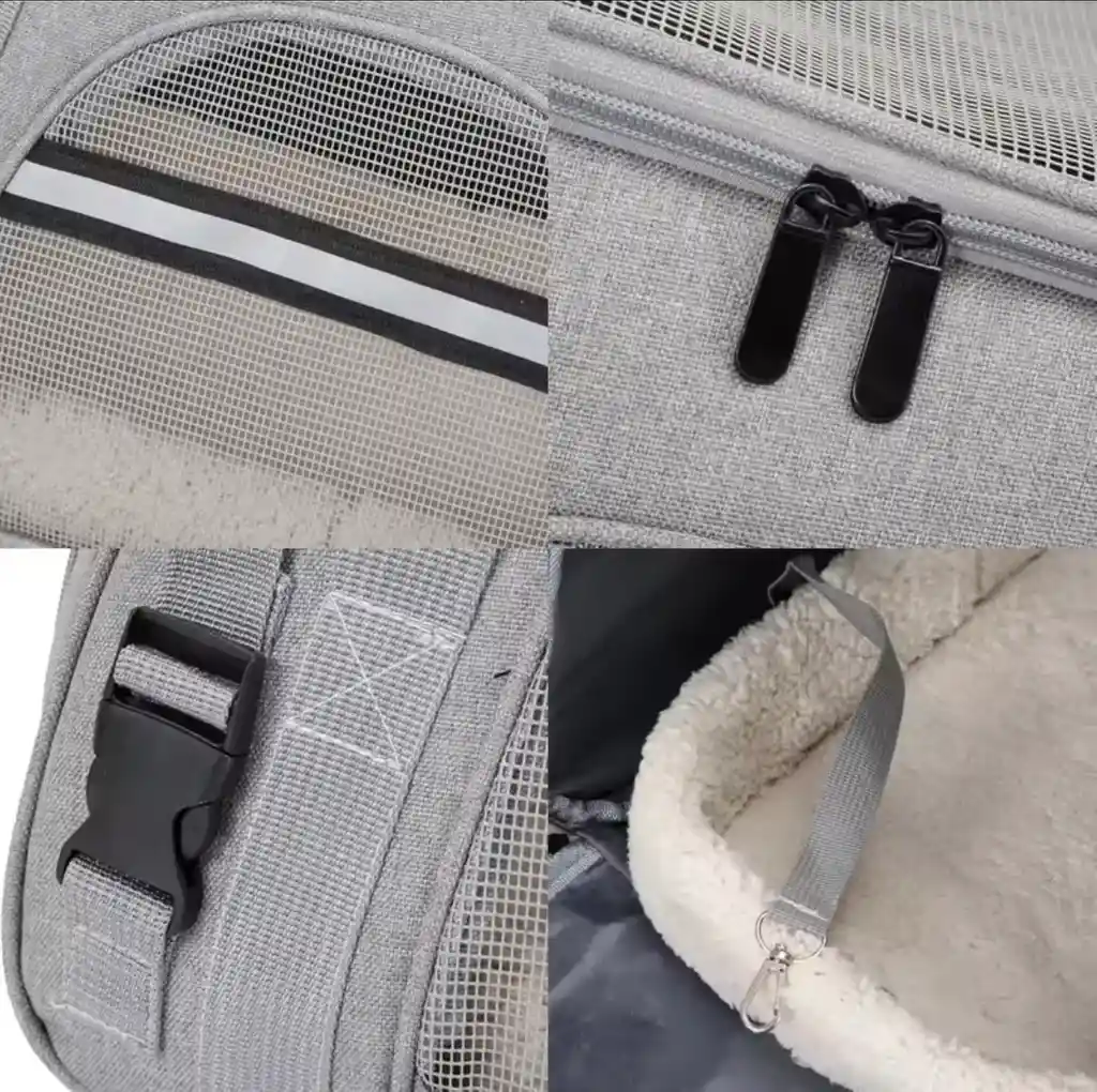 Mochila Transportadora Mascotas Transpirable Y Plegable