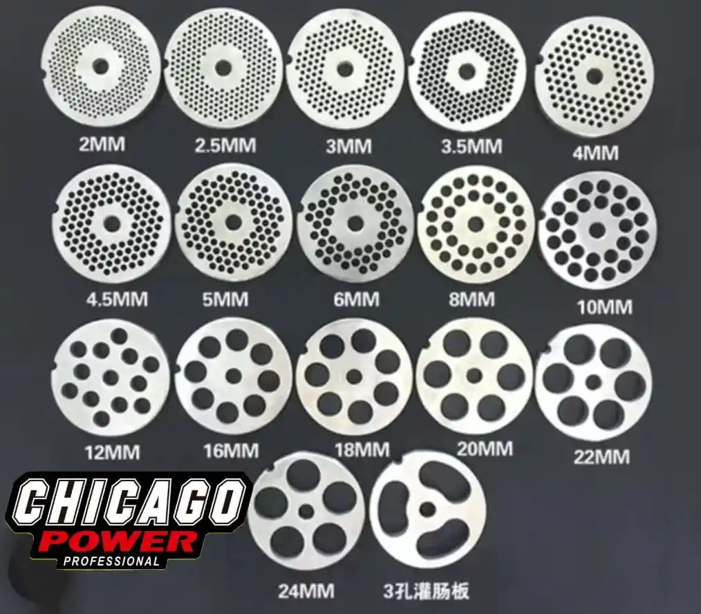 Discos Para Molino De Carne Salvador Inox # 12 - 6 Mm