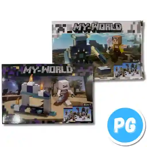 Caja Mini Arma Todo Minecraft (6+ Años) - Se Envia Un Motivo Aleatorio