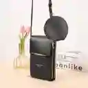 Bolso Billetera Porta Celular Visor Pantalla Táctil + Monedero - Negro