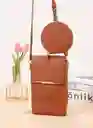 Bolso Billetera Porta Celular Visor Pantalla Táctil + Monedero - Cafe								