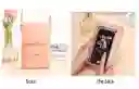 Bolso Billetera Porta Celular Visor Pantalla Táctil + Monedero - Cafe								