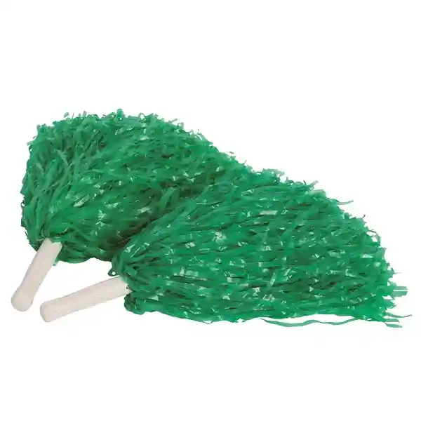 Pompones Par Verde