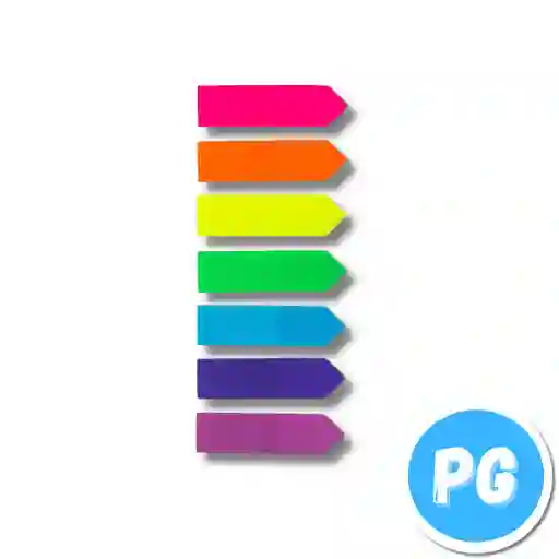 Paquete Banderitas Adhesivas X100 Unds 7 Colores