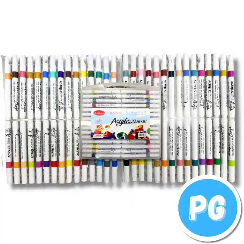 Paquete Marcador Acrilico Touch X60 Unds Unipunta Delgada Marca En Piedras, Vidrio, Plastico, Ropa, Papel Ceramica Y Madera