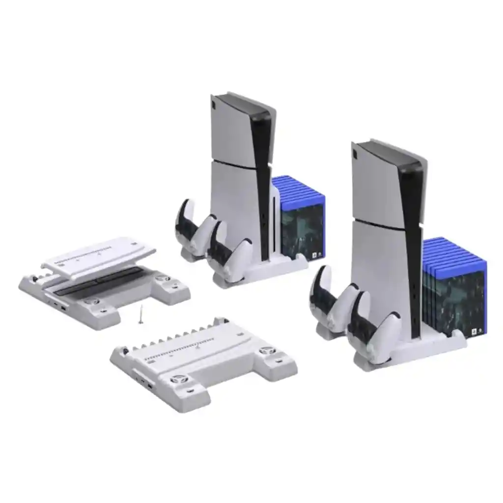 Base Multifuncional Para Ps5 Con Ventilador Y Cargador Dual