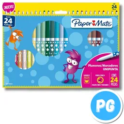 Paquete De Plumon Papermate X24 Unds Unipunta