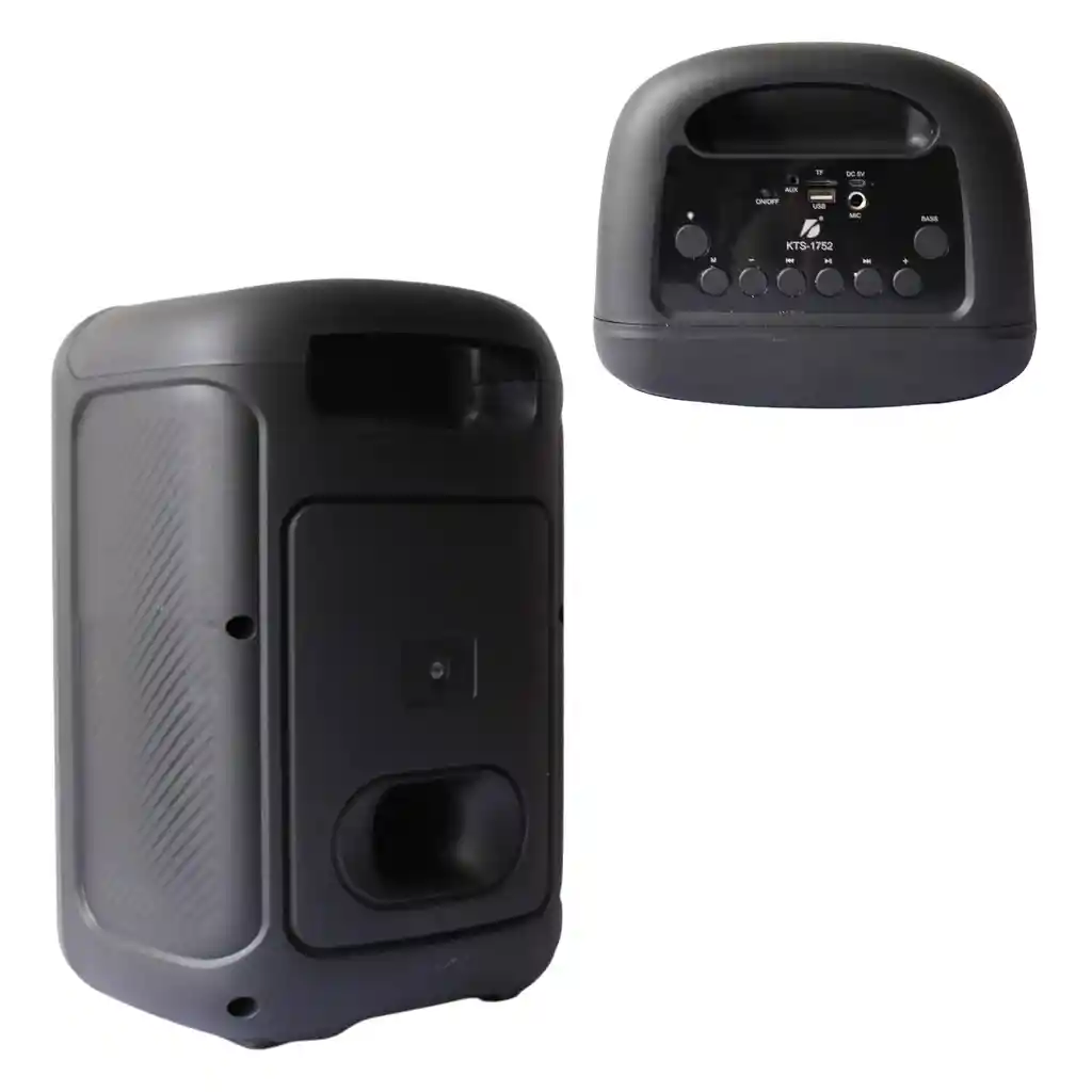 Parlante Inalambrico Potente Con Efectos Led Y Microfono