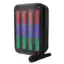 Parlante Inalambrico Potente Con Efectos Led Y Microfono
