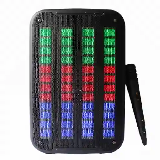Parlante Inalambrico Potente Con Efectos Led Y Microfono