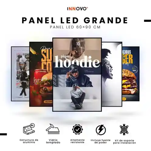 Pantalla Led Alto Brillo Publicitario Aumenta Ventas 60x90