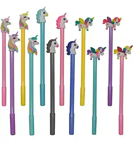 Lapicero Tinta Mojada Unicorcio X 4 Unidades
