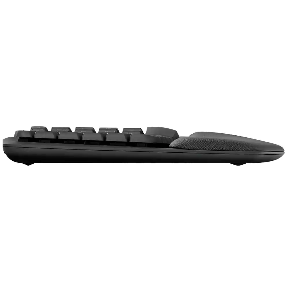Teclado Inalámbrico Ergonómico Logitech Wave Keys Gris (inglés)
