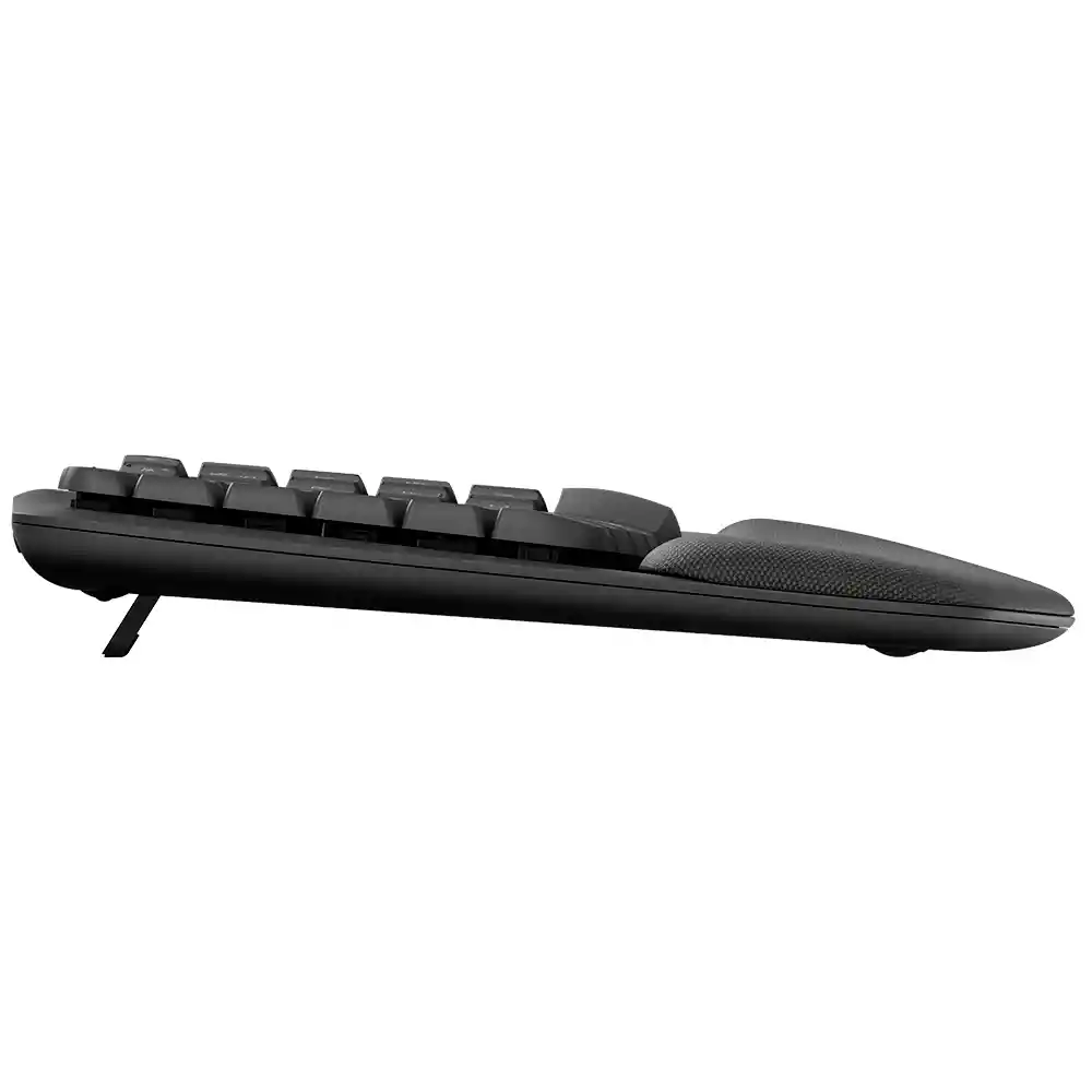 Teclado Inalámbrico Ergonómico Logitech Wave Keys Gris (inglés)