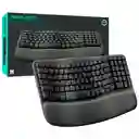 Teclado Inalámbrico Ergonómico Logitech Wave Keys Gris (inglés)