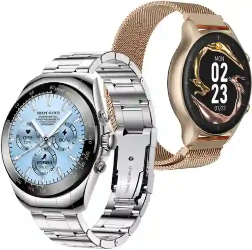 Combo Smartwatch Para Pareja Classic Original