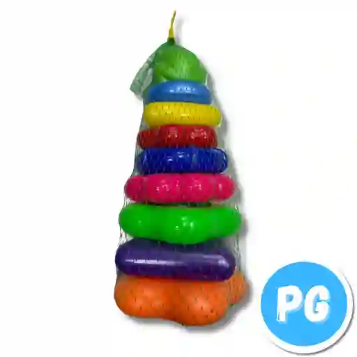 Torre Ensartado Plastico 8 Aros
