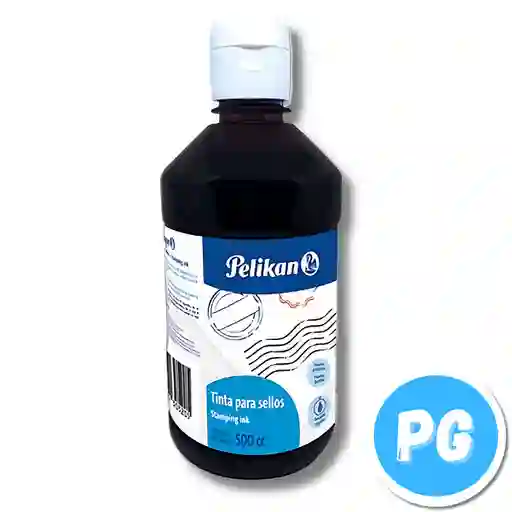 Tarro De Tinta Para Sellos Pelikan 500cc Negro Grande