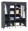 Closet Ropero De 4 Módulos Armario Armable Color Negro