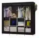 Closet Ropero De 4 Módulos Armario Armable Color Negro